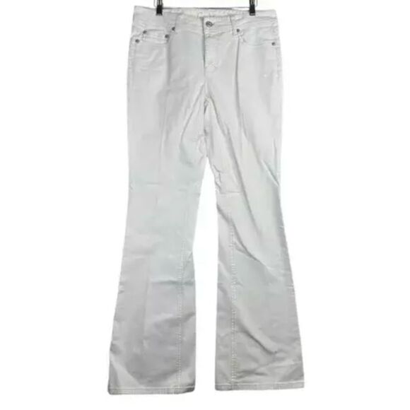 Cache Women's White Stretch Bootcut Size 14 - Picture 1 of 5